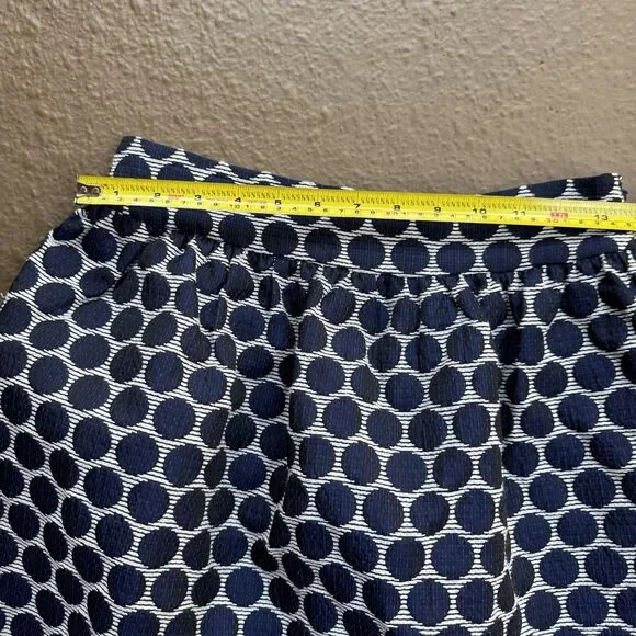 Kate Spade Bubble Skirt Sz 4 Navy Blue & White Lace Lined The Rules With Pockets - Picture 7 of 16